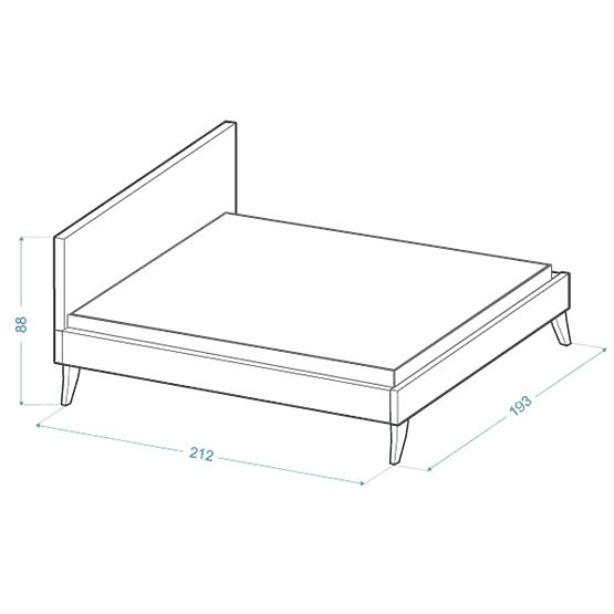 Polsterbett HEAVEN 180 x 200 cm - Creme