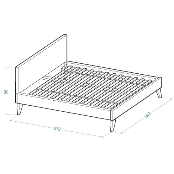 Polsterbett HEAVEN 180 x 200 cm - Grau