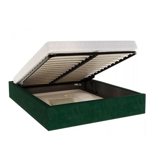 Polsterbett ORLANDO 140 x 200 cm - Grün