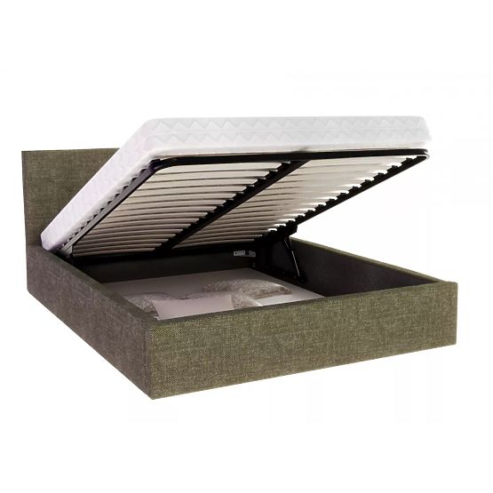 Polsterbett TULSA 180 x 200 cm – Olivgrün