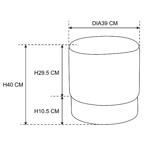 PUF GOLDEN PUDERROSA