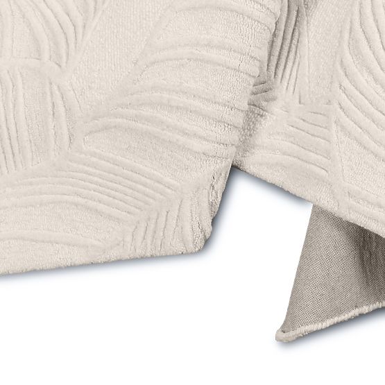 Rechteckiger Teppich Mona, getuftet, Wolle, cremefarben, Blätter, Teppichgröße: 190x290