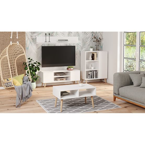 Regal Fondi weiß, skandinavisch