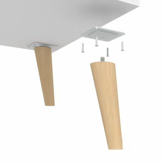 Regal Fondi weiß, skandinavisch