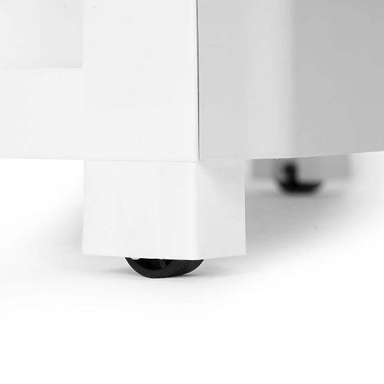 Regal mit 5 ausziehbaren Schubladen, Beine mit Rollen, bunte Schubladen ModernHome