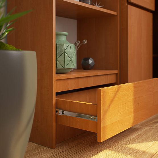 REGAL R 60 cm CLP 1 SCHUBLADE 4 REGALBÖDEN ERLE