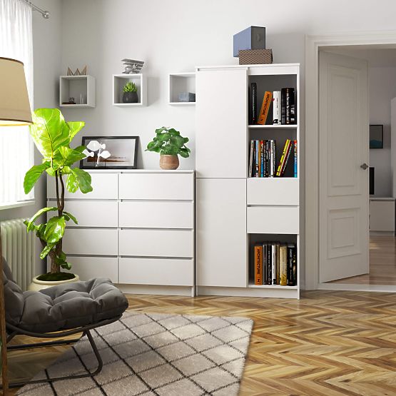 REGAŁ R15 R80 1D 2SZ CLP PK WEISS