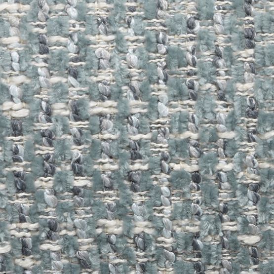 Relax-Sessel Dolce, geschwungene Formen, blau-beige/Nussbaum