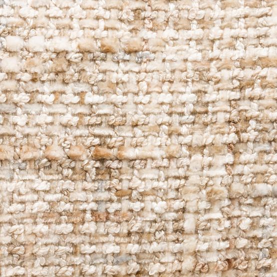 Relax-Sessel Dolce, runde Formen, beige-grau/Nussbaum