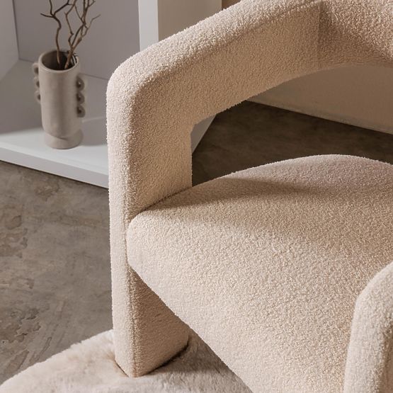 Relax-Sessel Lory, Bouclé, Beige