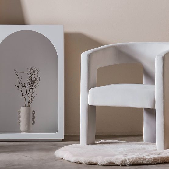 Relax-Sessel Lory, Samt, hellbeige