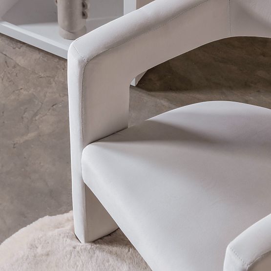 Relax-Sessel Lory, Samt, hellbeige