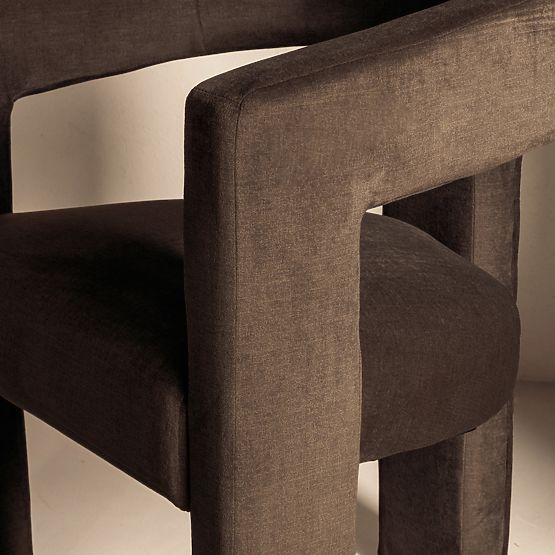 Relax-Sessel Lory schokoladenbraun, Velours