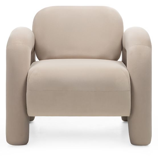 Relax-Sessel Vico, hellbeige, samt