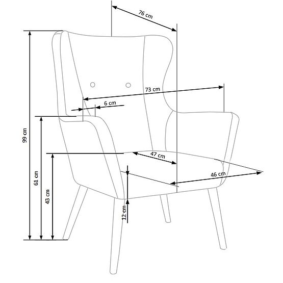 Relaxsessel COTTO hellgrau