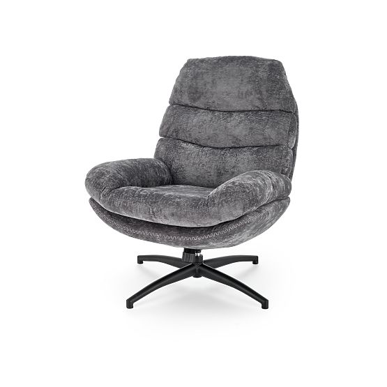Relaxsessel DARIO mit Fußhocker und Schaukel-Funktion, grau (1p=1Stk)
