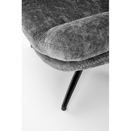 Relaxsessel DARIO mit Fußhocker und Schaukel-Funktion, grau (1p=1Stk)
