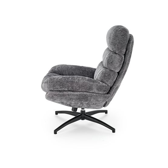 Relaxsessel DARIO mit Fußhocker und Schaukel-Funktion, grau (1p=1Stk)