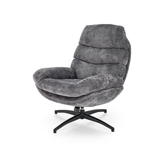Relaxsessel DARIO mit Fußhocker und Schaukel-Funktion, grau (1p=1Stk)