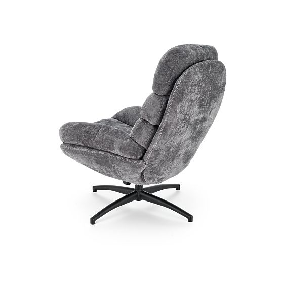 Relaxsessel DARIO mit Fußhocker und Schaukel-Funktion, grau (1p=1Stk)