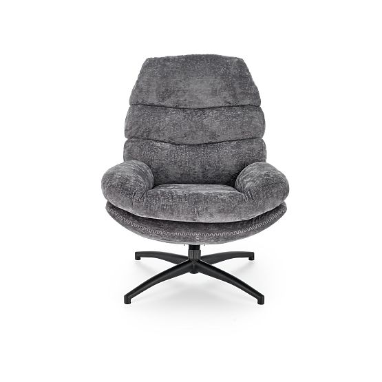 Relaxsessel DARIO mit Fußhocker und Schaukel-Funktion, grau (1p=1Stk)