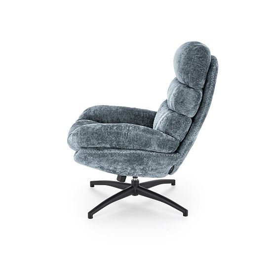 Relaxsessel DARIO mit Fußhocker und Schaukelmechanismus, blau (1p=1Stk)
