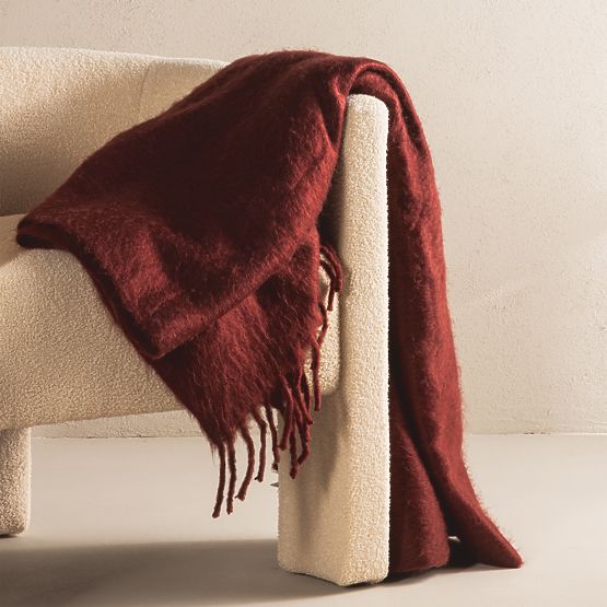 Relaxstuhl Lorraine, beige, Bouclé