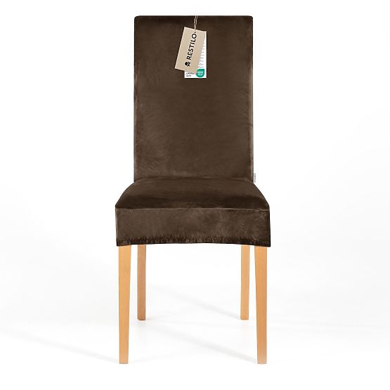 RESTILO Sofabezug SENTO Farbe Braun glatter klassischer Stil