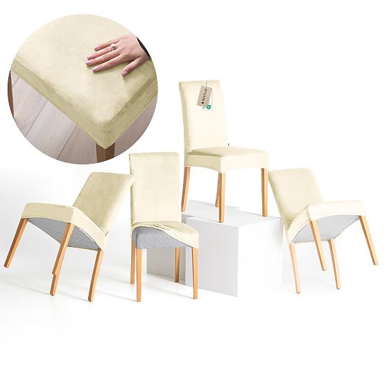 RESTILO Sofabezug SENTO Farbe Creme glatt klassischer Stil