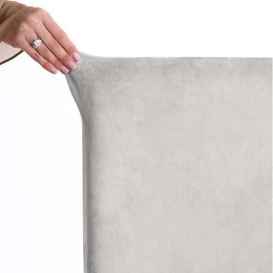 RESTILO Sofabezug SENTO Farbe Grau Glatt Klassischer Stil