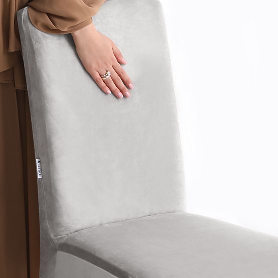 RESTILO Sofabezug SENTO Farbe Grau Glatt Klassischer Stil