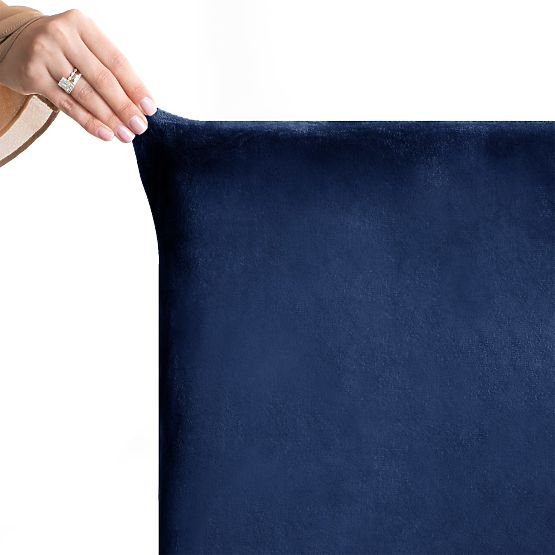 RESTILO Sofabezug SENTO Farbe Indigo glatter klassischer Stil