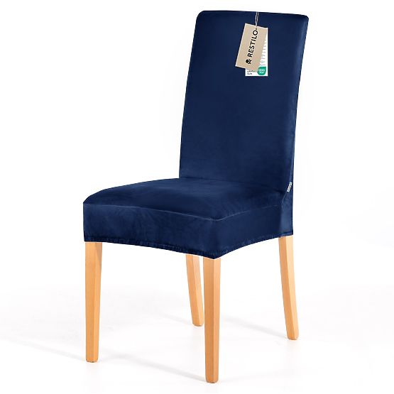 RESTILO Sofabezug SENTO Farbe Indigo glatter klassischer Stil