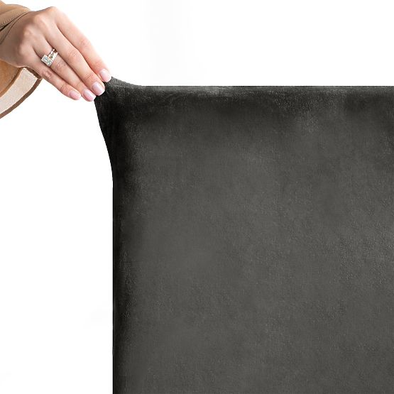 RESTILO Sofabezug SENTO Farbe Stahl glatt klassischer Stil