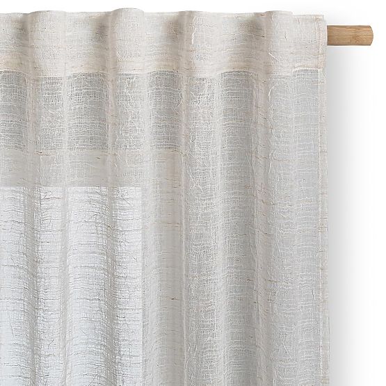 RESTILO Vorhang DRIMAR Farbe Beige moderner Stil Band Material Leinen, Mikrofaser 140x270