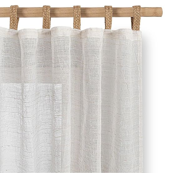 RESTILO Vorhang DRIMAR Farbe Beige moderner Stil Material Leinen, Mikrofaser 140x250