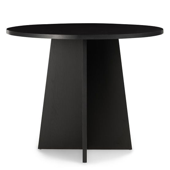 Runder Esstisch Merlo 100 cm, schwarz