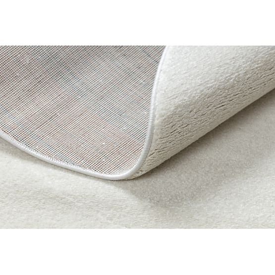 Runder Teppich SOFTY Einheitlich, Einfarbig, Creme