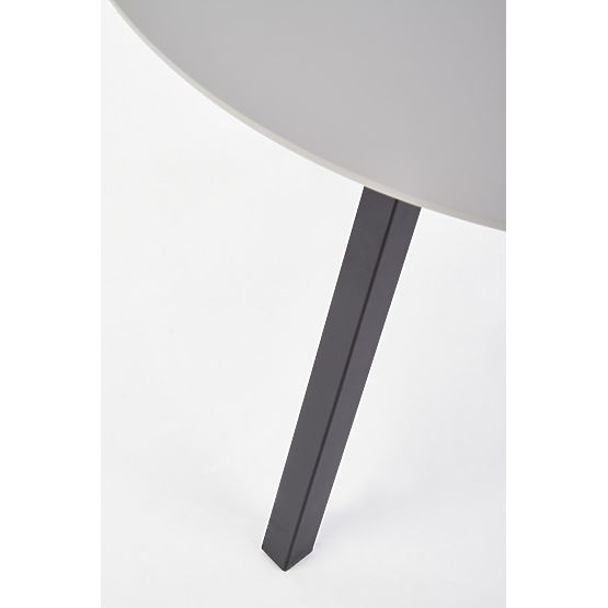 Runder Tisch BALROG, Gestell - schwarz, Platte - hellgrau (2p=1Stk)