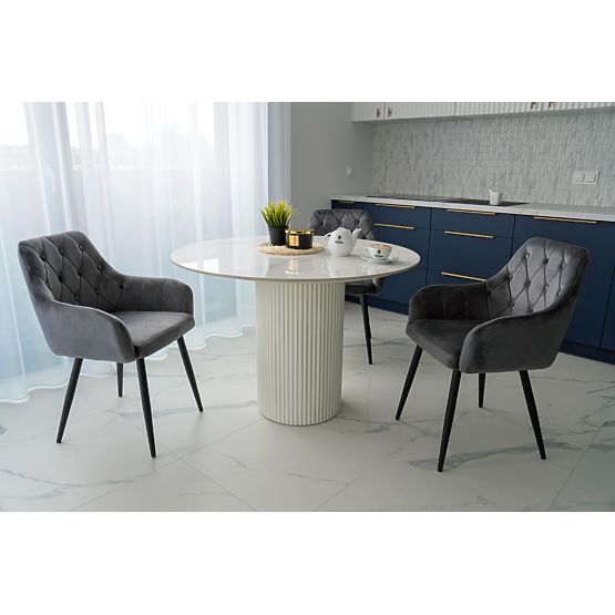 Samtstuhl ATLANTA VELVET graphit