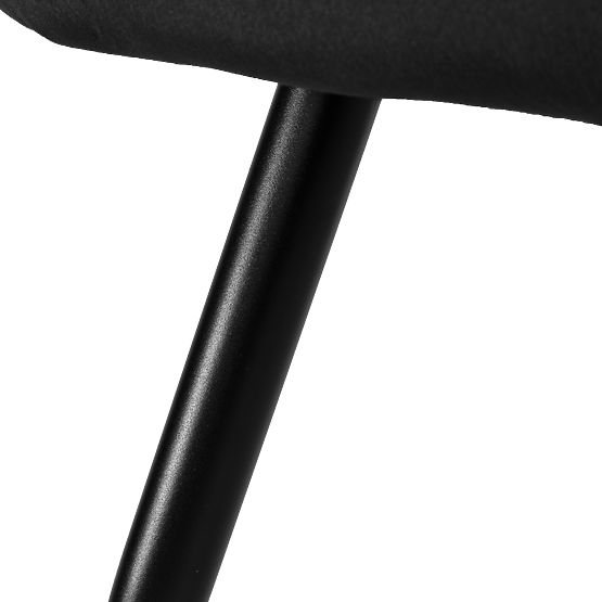 Samtstuhl ATLANTA VELVET schwarz