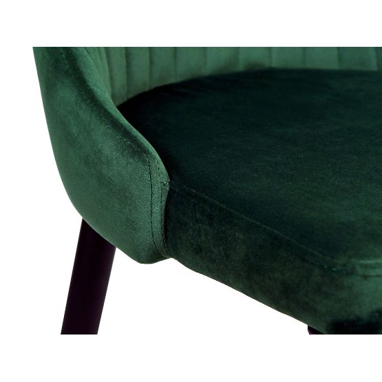 Samtstuhl LORIENT VELVET dunkelgrün