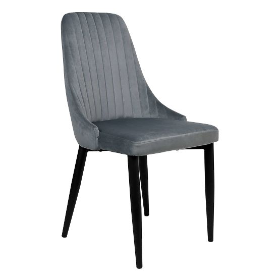 Samtstuhl LORIENT VELVET graphit