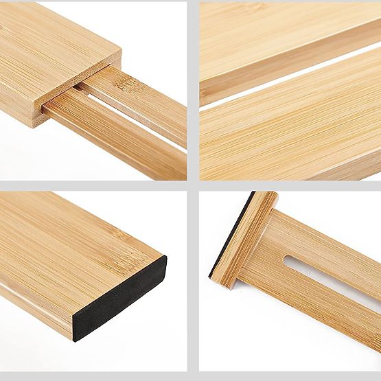 Satz von 4 Bambus-Schubladentrennern RITA