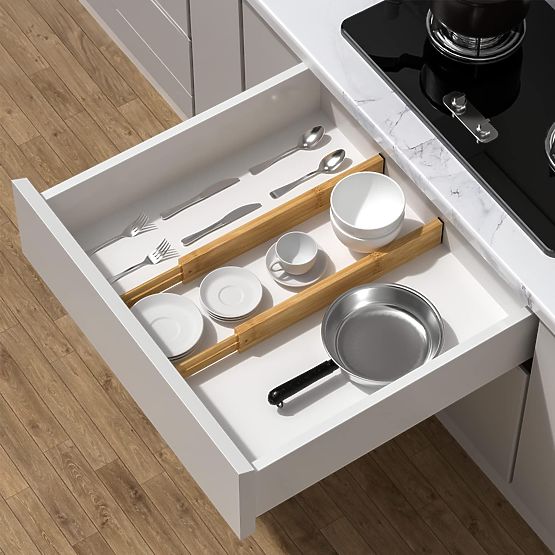 Satz von 4 Bambus-Schubladentrennern RITA