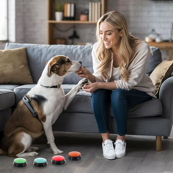 Satz von 4 Kommunikationstasten für Hunde TALKER