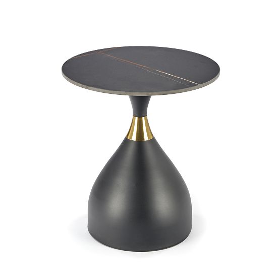 SCALITA Couchtisch schwarzer Marmor / schwarz / gold (2p=1 Stück)