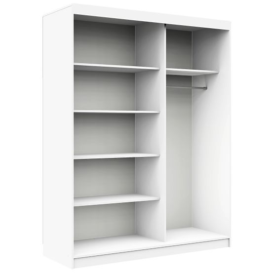 SCHIEBETÜRSCHRANK 150cm CLP WEISS