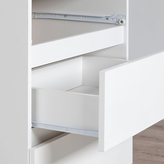 Schminktisch mit Spiegel CLP P-2/SL 900x600 LINKS PK WEISS