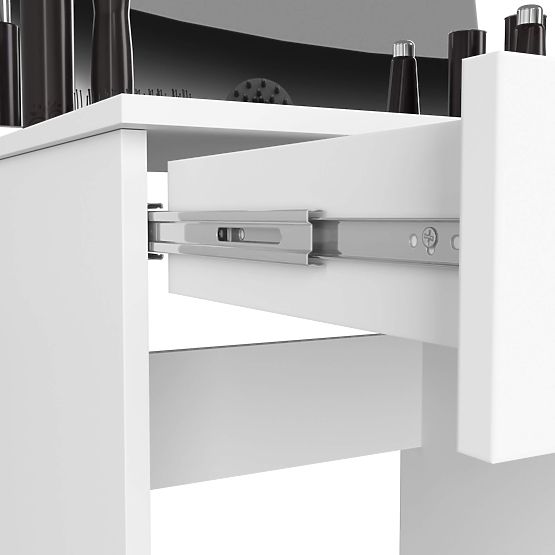 SCHMINKTISCH MIT SPIEGEL CLP P-2/SL 900x600 RECHTS PK WEISS